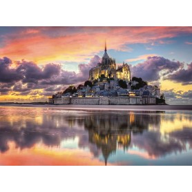 Puzzle Clementoni Il Magnifico Mont Saint Michel di 1000 pezzi Clementoni - 1