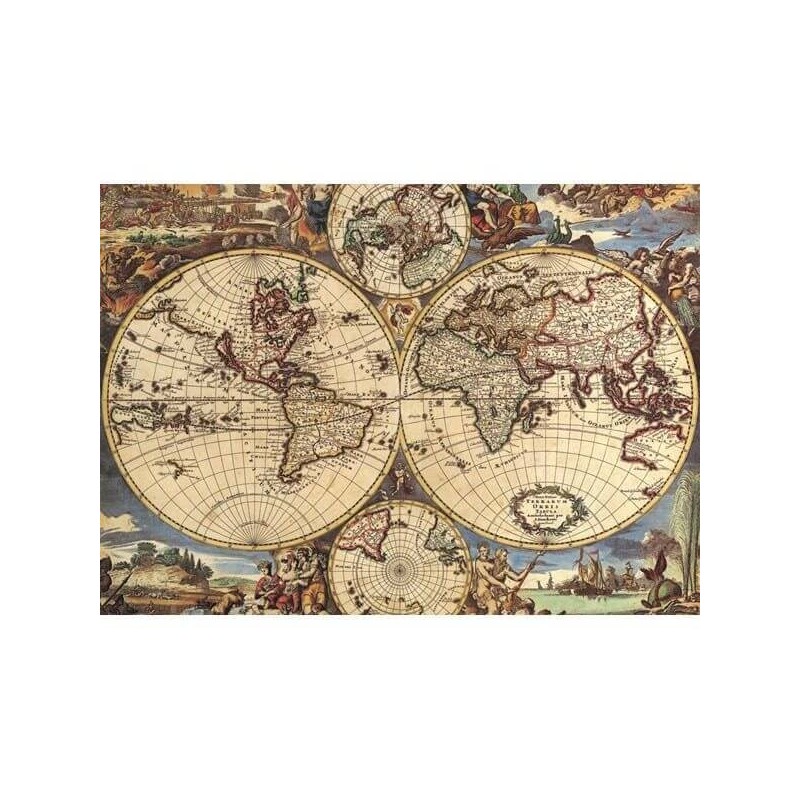 Puzzle Mappa del mondo antico, 1 000 Pezzi