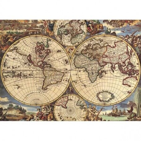 mappa del mondo antico di Puzzle Ricordi 1000 pezzi - Editions Ricordi