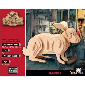 Gepetto's Rabbit Modello 43 Pezzi - Eureka! 3D Puzzle