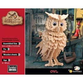 Gepetto's Owl Modello 148 Pezzi - Eureka! 3D Puzzle