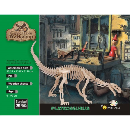 Il Plateosaurus di Gepetto Modello 60 Pezzi - Eureka! 3D Puzzle