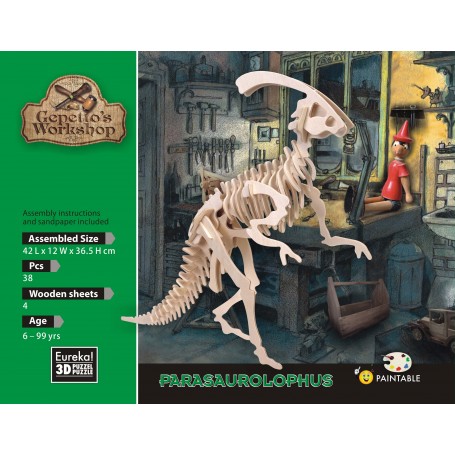 Il Parasaurolophus di Gepetto Modello 38 Pezzi - Eureka! 3D Puzzle