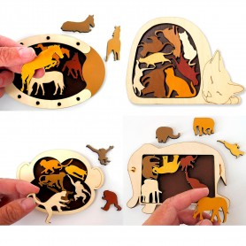 Pack 4 Disposizioni per gli animali - Eureka! 3D Puzzle