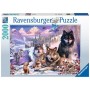 Puzzle Ravensburger 2000-Piece Snow Wolves - Ravensburger