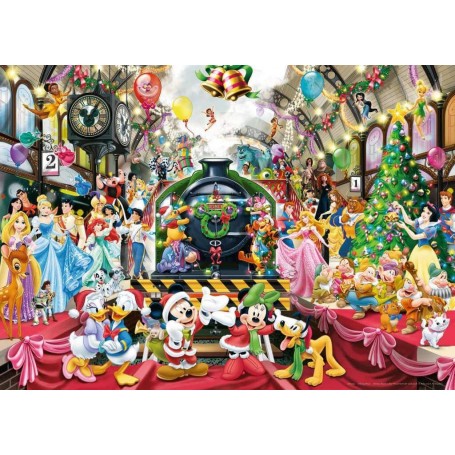 Puzzle Ravensburger tutti a bordo, Natale Disney 1000 pezzi - Ravensburger