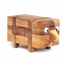 Maialino di legno Logica Giochi - 1