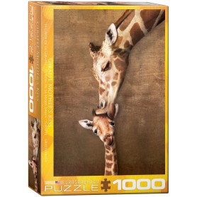 Puzzle Eurographics Il bacio della giraffa Mamma 1000 pezzi Eurographics - 1