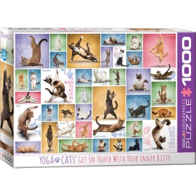 Puzzle Eurographics gatti yoga da 1000 pezzi Eurographics - 1