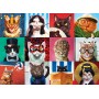 Puzzle Eurographics 1000 pezzi di Fun Cats di Lucia Heffernan - Eurographics