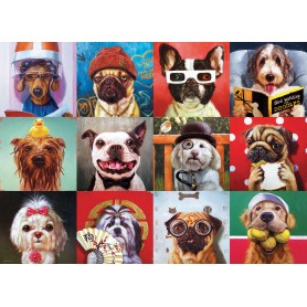 Puzzle Eurographics cani di Lucia Heffernan 1000 Pezzi Eurographics - 1