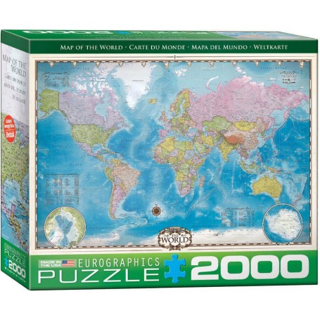 mappa del mondo Puzzle Eurographics 2000-Piece - Eurographics