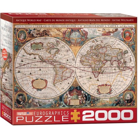 Puzzle Eurographics mappa del mondo antico del 2000 - Eurographics