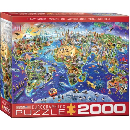 Puzzle Eurographics Crazy World of 2000 Pieces - Eurographics