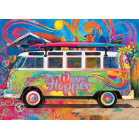 Puzzle Eurographics furgone Volkswagen Hippie da 550 pezzi Eurographics - 1