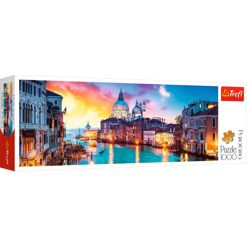 Puzzle Trefl Grand Canal Panorama, Venezia di 1000 pezzi 