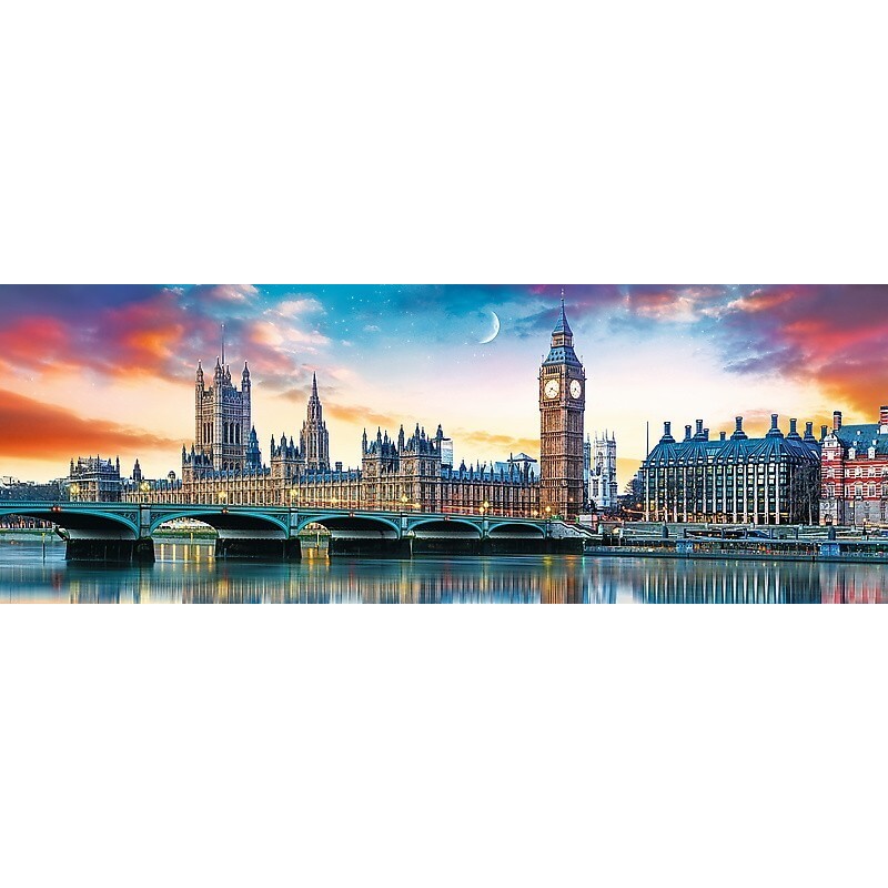 Puzzle Trefl Panorama Big Ben e Palazzo di Westminster da 500