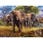 Puzzle Ravensburger famiglia di elefanti 500 pezzi Ravensburger - 2