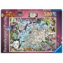 Puzzle Ravensburger mappa europea, 500 pezzi di Circo Eccentrico Ravensburger - 2