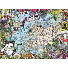 Puzzle Ravensburger mappa europea, 500 pezzi di Circo Eccentrico Ravensburger - 1
