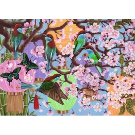 Puzzle Ravensburger fiori di ciliegio di 1000 pezzi Ravensburger - 1