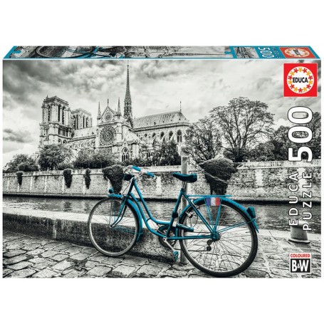 Puzzle Educa bicicletta vicino a Notre Dame 500 pezzi Puzzles Educa - 1