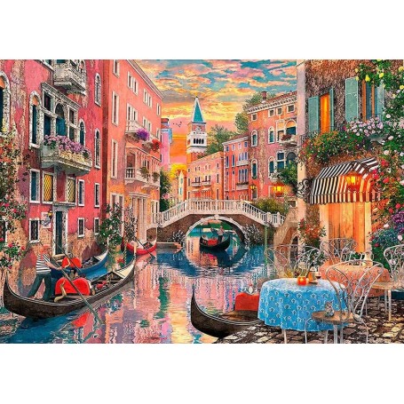 Puzzle Clementoni romantico tramonto a Venezia 6000 pezzi Clementoni - 1