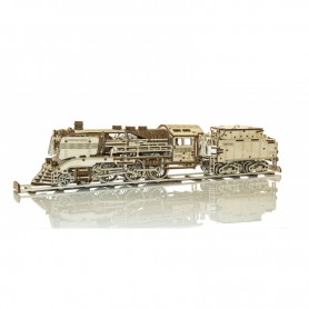 Locomotiva con vagoni più rotaie - Wooden City Wooden City - 1
