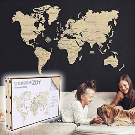 MapMundi Wood XL - Wooden City Wooden City - 1