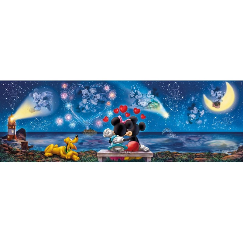 Puzzle Clementoni citazione di 1000 pezzi di Topolino e Minnie 