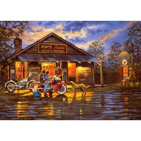 Art Puzzle il motociclista da 1000 pezzi Art Puzzle - 1