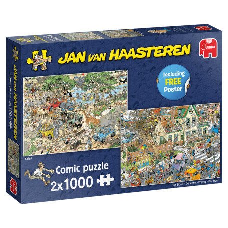 Puzzle Jumbo Safari e Storm 2 x 1000 pezzi Jumbo - 1