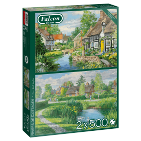 Puzzle Falcon 2 x 500 cabine lungo il fiume Pzs Falcon - 1