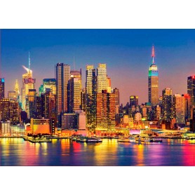 Puzzle Educa Manhattan Notte dei 1500 Pezzi Puzzles Educa - 1