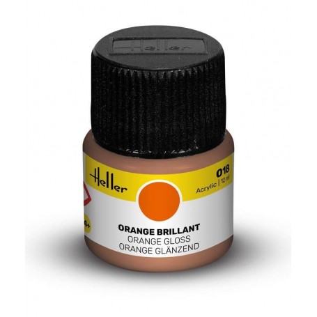 Vernice acrilica arancione brillante 018 Heller - 1
