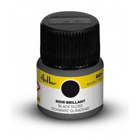 Vernice acrilica Nero Lucido 021 Heller - 1
