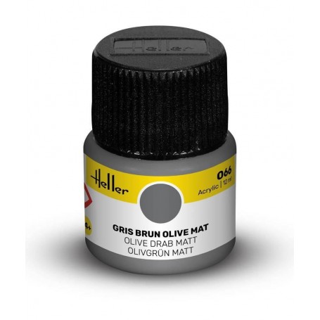 Vernice acrilica grigio oliva opaco 066 Heller - 1