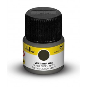 Vernice acrilica Nero Verde Opaco 091 Heller - 1