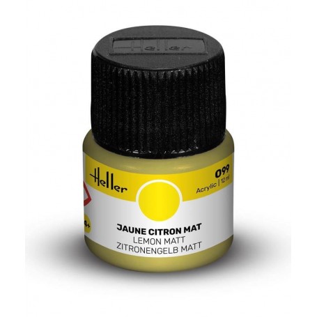 Vernice acrilica Limone Giallo Opaco 099 Heller - 1