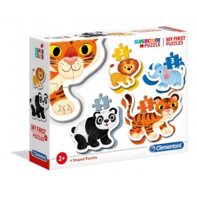 Puzzle Clementoni il mio Puzzle animali selvatici 3-6-9-12 pezzi Clementoni - 1