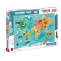 Puzzle Clementoni mappa del mondo animali 250 pezzi Clementoni - 1