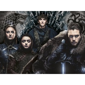 Puzzle Clementoni Stark Family Game of Thrones 500 pezzi Clementoni - 1