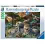 Puzzle Ravensburger lupi nella primavera 1500 pezzi Ravensburger - 2