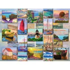 Puzzle Ravensburger collage costiero di 1500 pezzi Ravensburger - 1