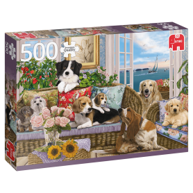 Puzzle Jumbo amici pelosi da 500 pezzi Jumbo - 1