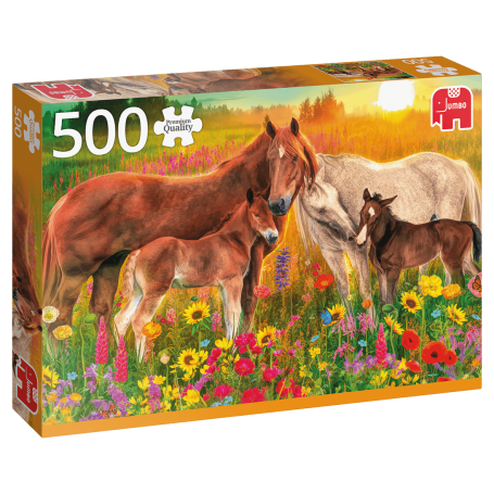 Puzzle Jumbo cavalli nel torrente da 500 pezzi Jumbo - 1