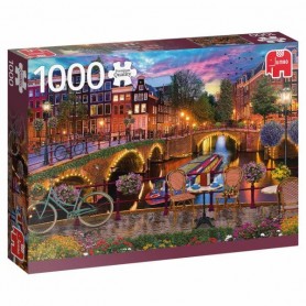 Puzzle Jumbo Canales de Amstrerdam de 1000 Piezas Jumbo - 1