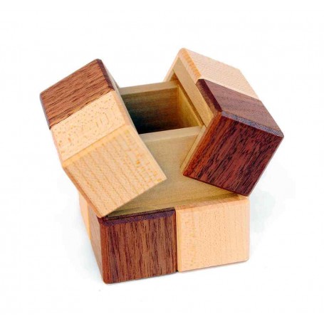 ANTICO GIOCO PUZZLE CUBETTI IN LEGNO