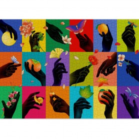 Puzzle cloudberries Hands di 1000 pezzi Cloudberries - 1