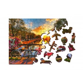 Puzzle Wooden City Biciclette Amsterdam Wooden City - 1